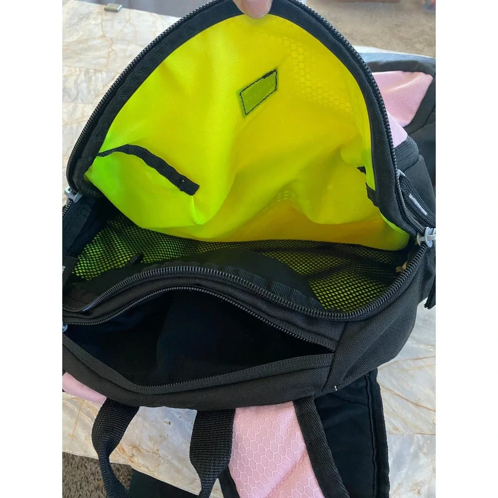 Adidas Hydroshield Backpack Pink Black Honeycomb Water Resistant Sports Bag